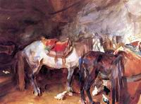(image for) Handmade oil painting Copy paintings of famous artists John Singer Sargenti's art Arab Stable